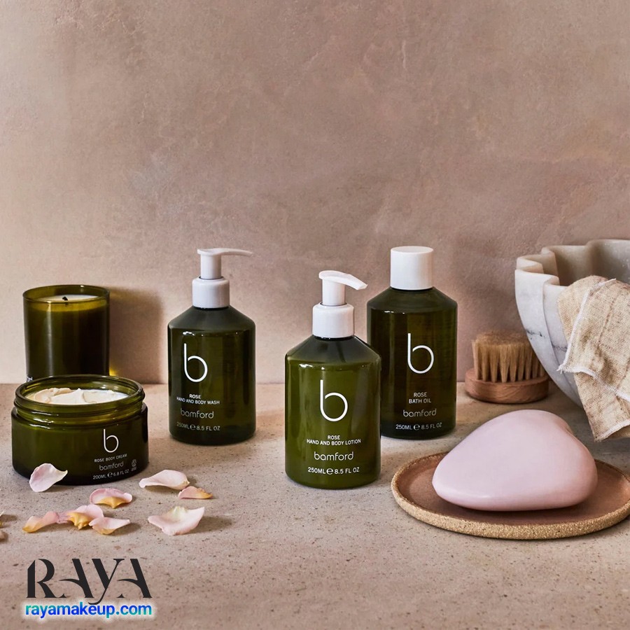 ژل شستشوی دست و بدن معطر حاوی عصاره گل رز بامفورد Bamford Rose Hand And Body Wash