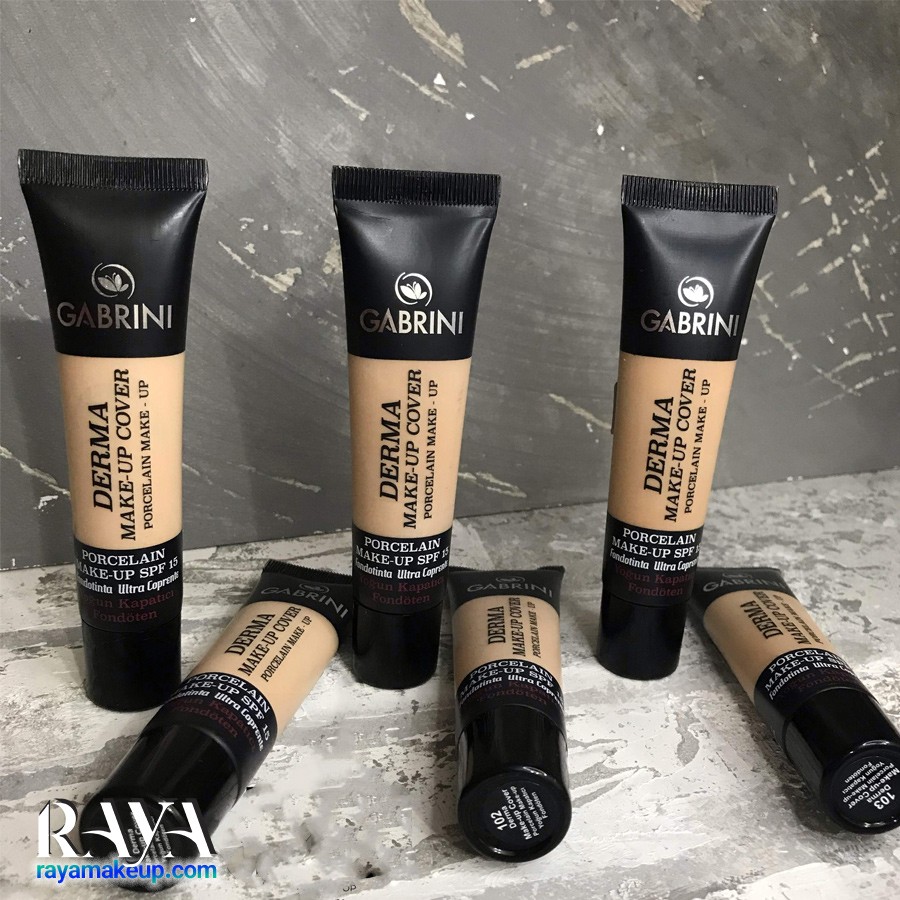 کرم پودر مات و 24 ساعته مدل درما میکاپ کاور گابرینی Gabrini Derma MakeUp Cover Foundation