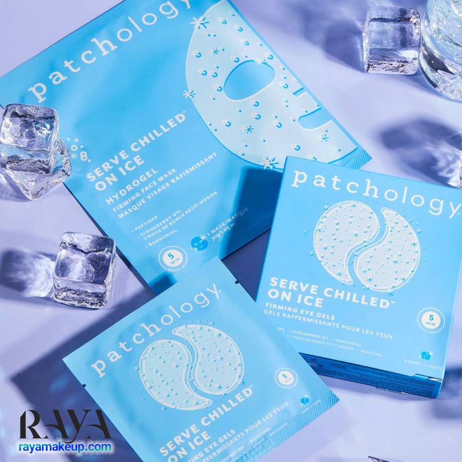 پچ ژل دور چشم احیا کننده و ضد پف و چروک سرو چیلد آن آیس پچولوژی Patchology Serve Chilled On Ice Firming Eye Gels