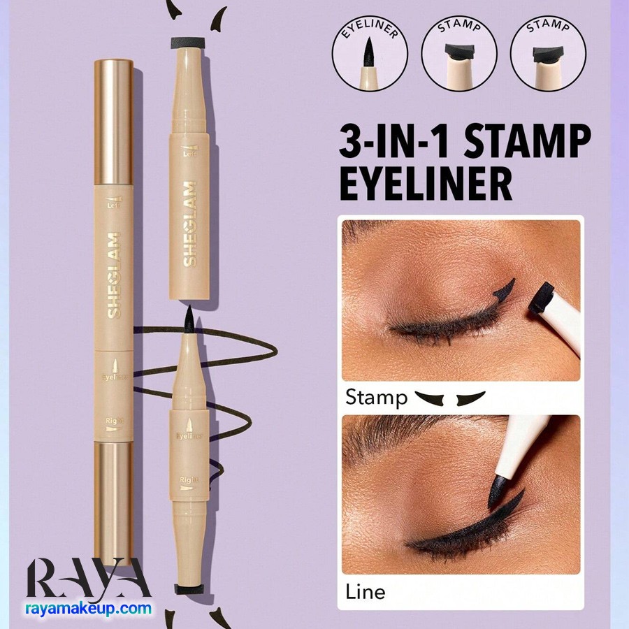 خط چشم ماژیکی ضد آب مدل گت فوکسی آی استامپ اند لاینر پن شیگلم Sheglam Get Foxy Eye Stamp & Liner Pen 