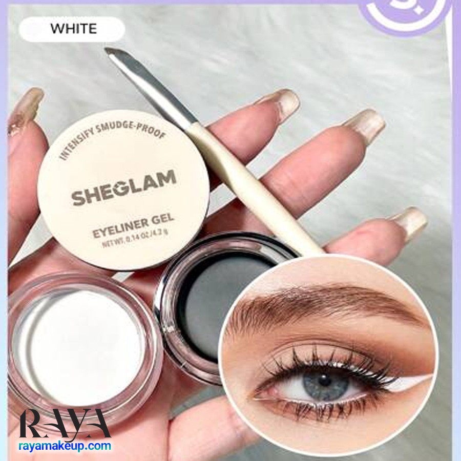 خط چشم ژله ای و کاسه ای چندکاره مدل اینتنسیفای اسموج پروف شیگلم Sheglam Intensify Smudge-Proof Eyeliner Gel