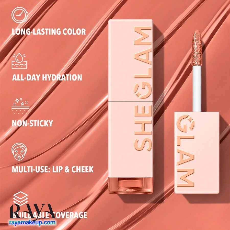 تینت لب مایع براق و طبیعی مدل تیک ا هینت شیگلم Sheglam Take A Hint Lip Tint