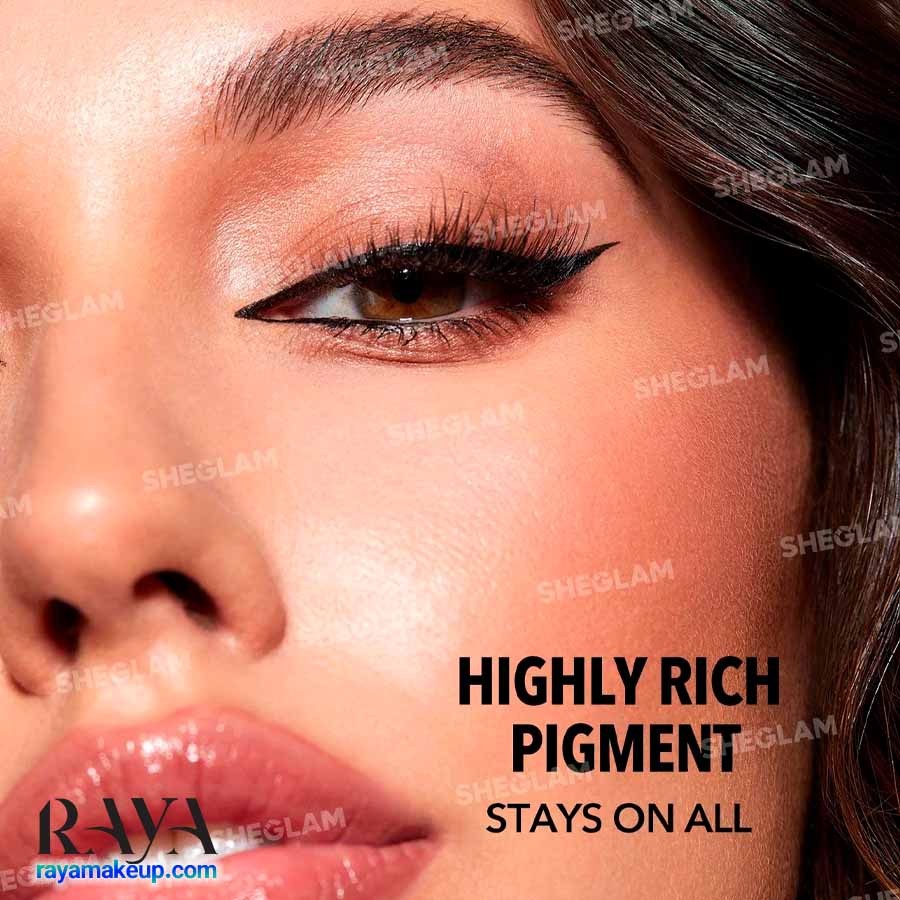 خط چشم مایع و ماژیکی مشکی ضد آب مدل آن اینتراپتد شیگلم Sheglam Uninterrupted Waterproof Liquid Eyeliner