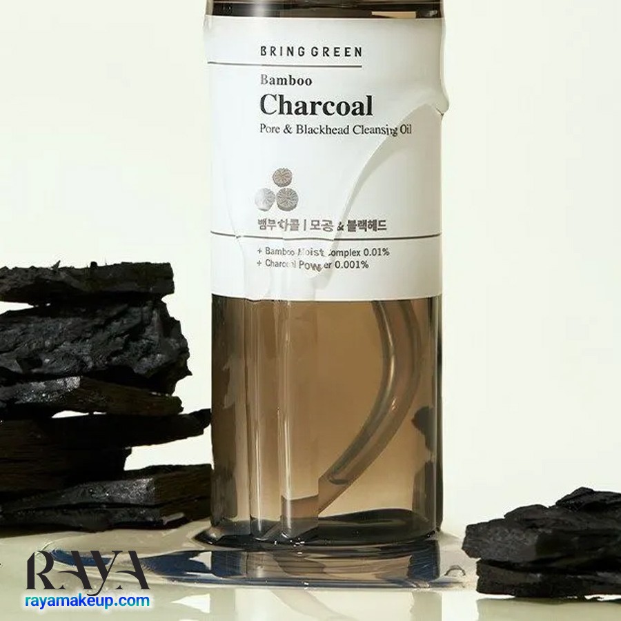 روغن پاک کننده منافذ و جوش سرسیاه حاوی زغال بامبو برینگ گرین Bring Green Bamboo Charcoal Pore & Blackhead Cleansing Oil