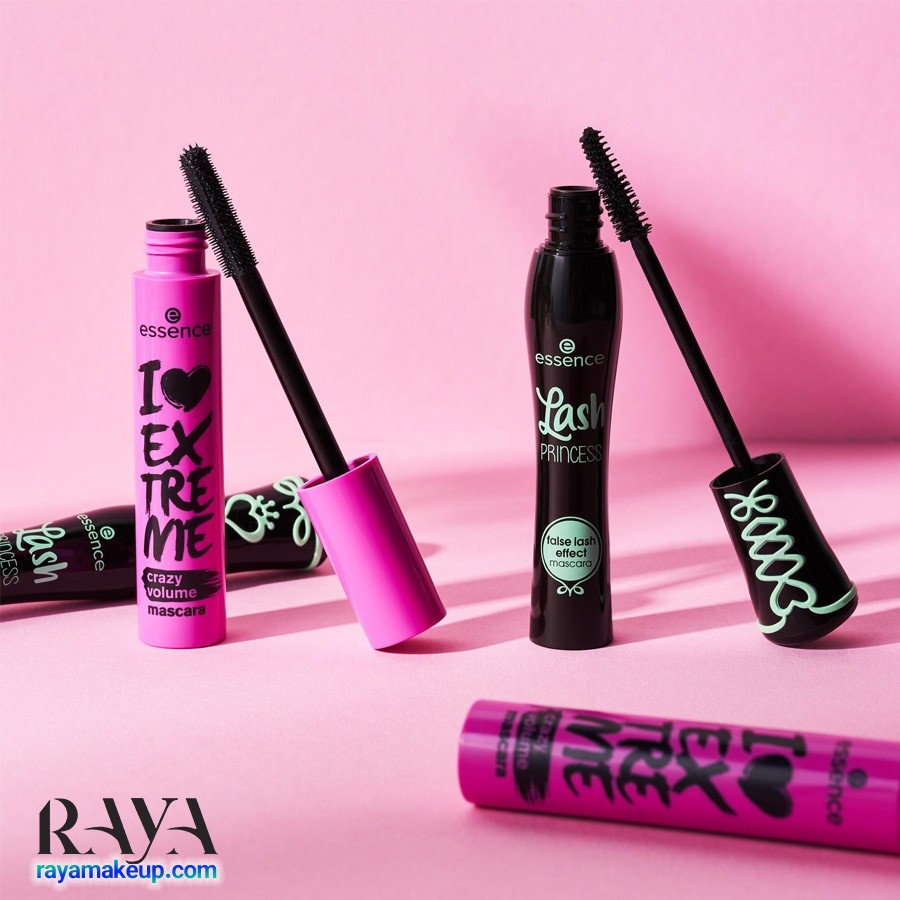 ریمل اسنس صورتی مدل آی لاو اکستریم کریزی والیوم رنگ مشکی Essence I Love Extreme Crazy Volume Mascara