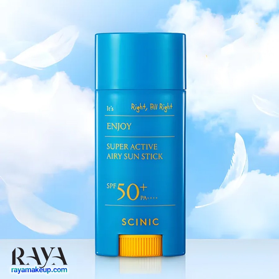 ضد آفتاب استیکی انجوی سوپر اکتیو ایری سان استیک ساینیک ++++Scinic Enjoy Super Active Airy Sun Stick SPF50+ PA
