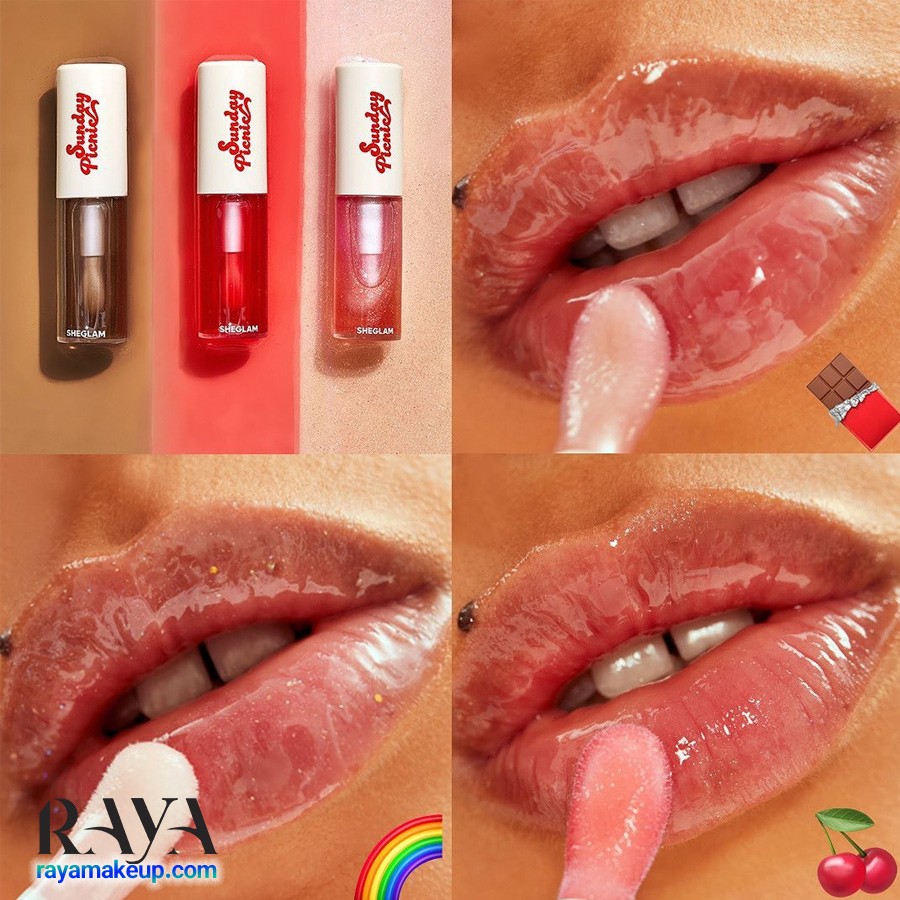 روغن لب براق کننده و نرم کننده ساندی پیک نیک شیگلم Sheglam Sunday Picnic Layer cake Lip Oil