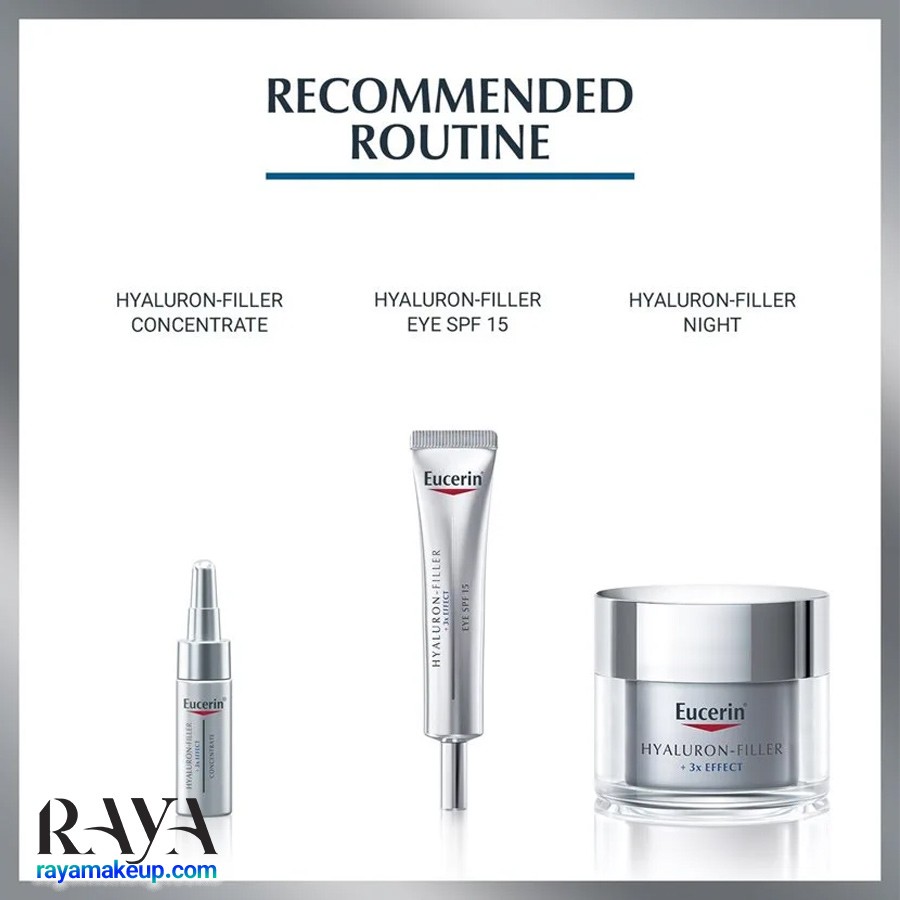کرم روز ضد پیری و آبرسان پوست مدل هیالورون فیلر اوسرین Eucerin Hyaluron-Filler 3x Effect Day SPF 30