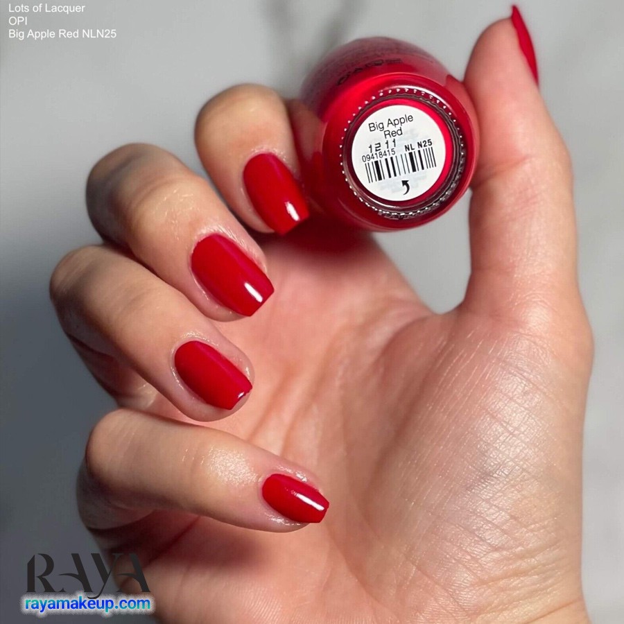 لاک ناخن براق و بادوام او پی آی رنگ قرمز OPI Nail Lacquer