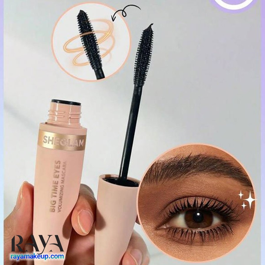 ریمل حجم دهنده و لیفت کننده مژه مدل بیگ تایم آیز شیگلم Sheglam Big Time Eyes Volumizing Mascara