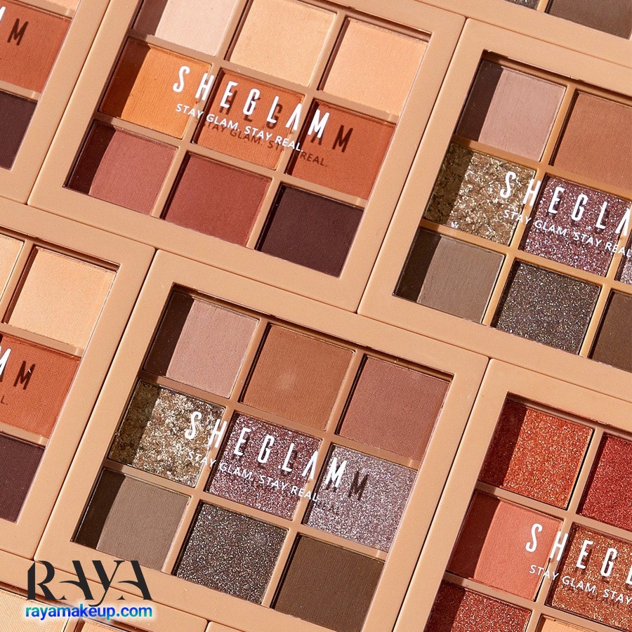 پالت سایه چشم 9 رنگ شیگلم مدل ناین تو فاین Sheglam Nine To Fine Eyeshadow Palette