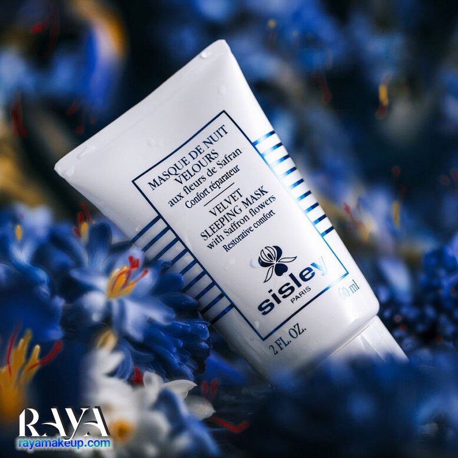 ماسک خواب آبرسان و ترمیم کننده و تسکین دهنده پوست حاوی گل زعفران سیسلی پاریس Sisley Paris Velvet Sleeping Mask with Saffron Flowers