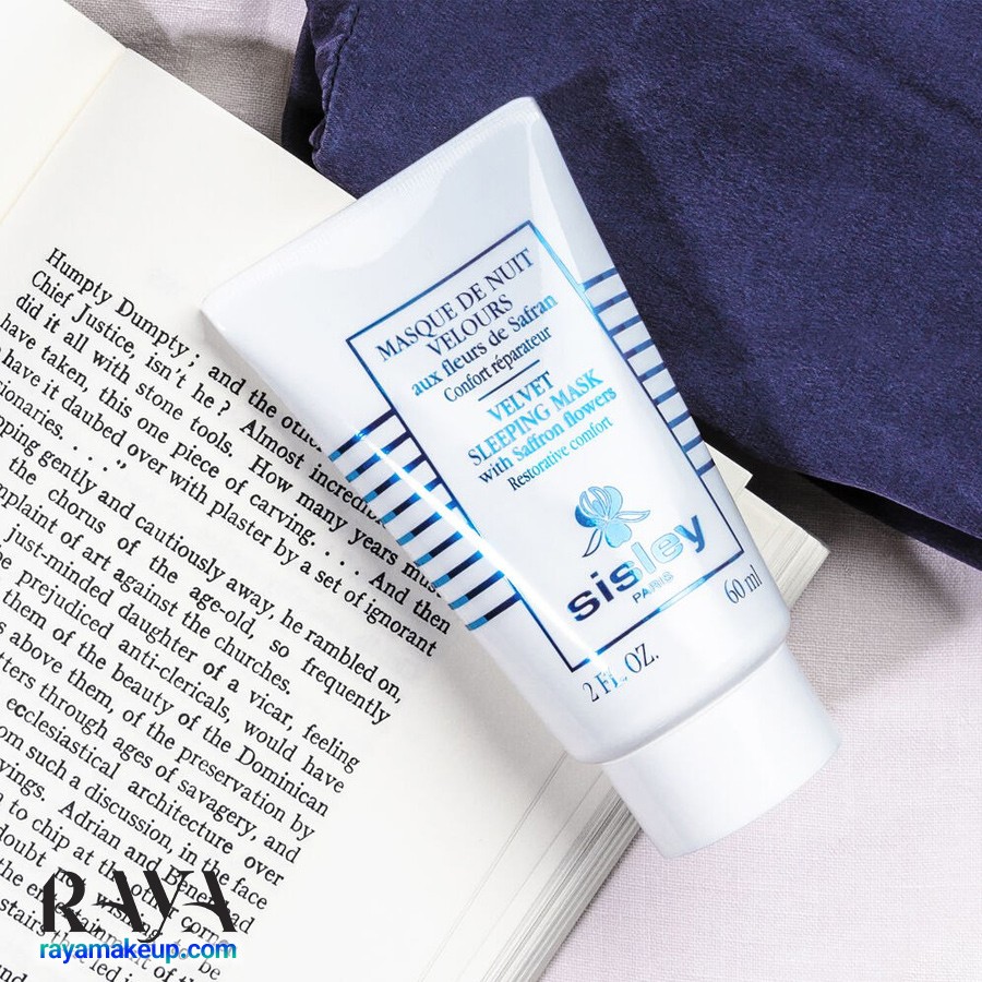 ماسک خواب آبرسان و ترمیم کننده و تسکین دهنده پوست حاوی گل زعفران سیسلی پاریس Sisley Paris Velvet Sleeping Mask with Saffron Flowers