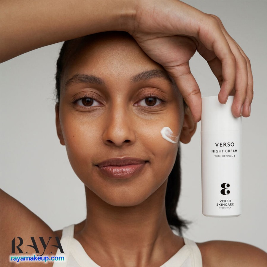 کرم شب مغذی و جوانساز و تسکین دهنده پوست ورسو حاوی رتینول 8 Verso Nigh Cream with Retinol 8