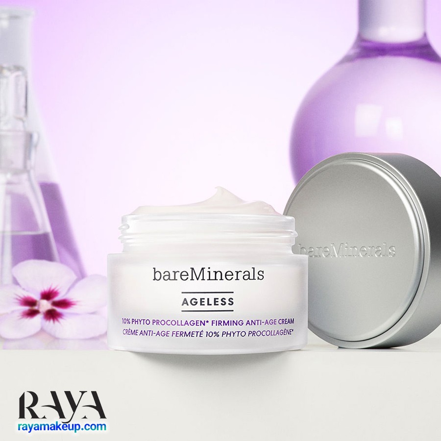 کرم ضد پیری و سفت کننده پوست بیرمینرالز مدل ایجلس 10% فیتو پروکلاژن bareMinerals Ageless 10% Phyto ProCollagen Firming Anti-Age Cream 