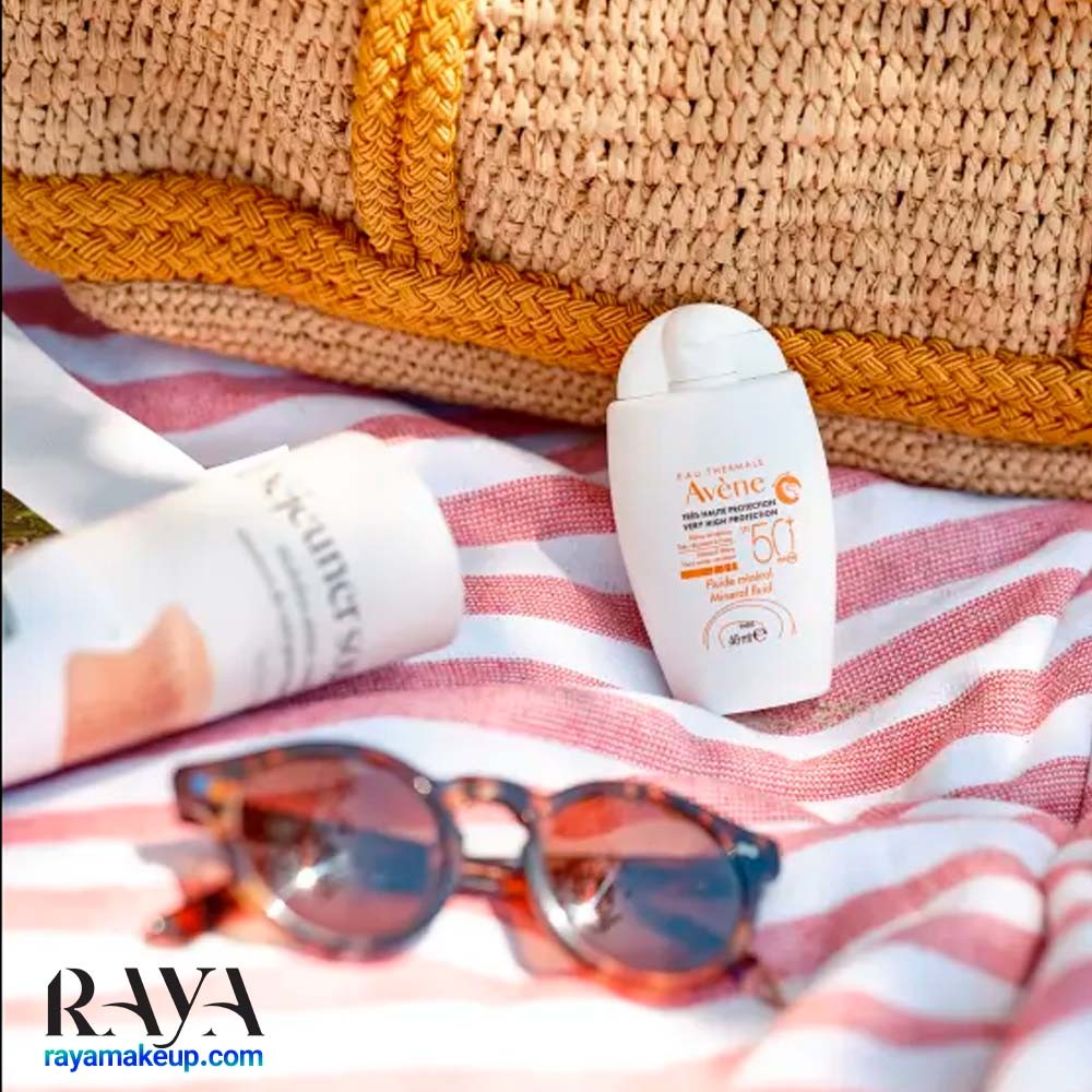 فلویید ضد آفتاب مینرال و بی رنگ اون با محافظت بسیار بالا Avène Mineral Fluid sun protection SPF 50