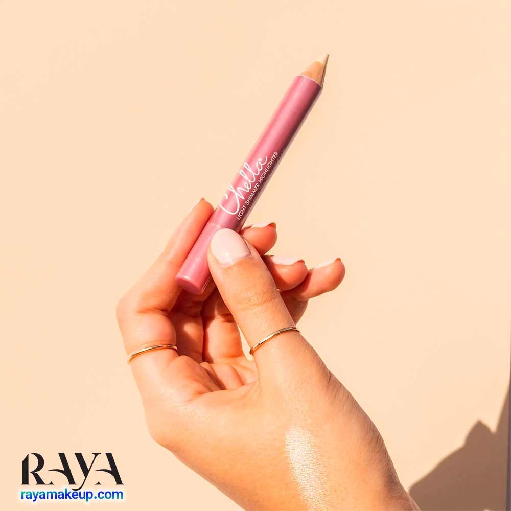 هایلایتر مدادی درخشان و شیمر چلا Chella Beauty shimmer highlighter pencil