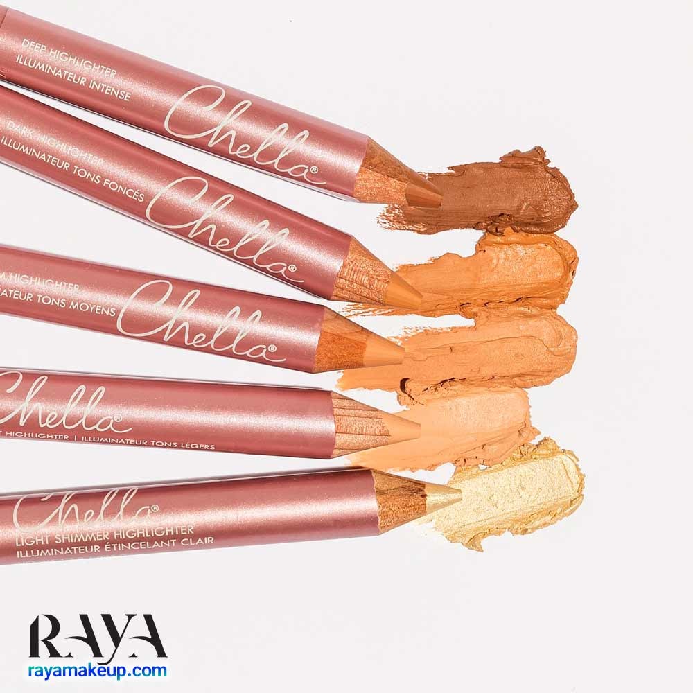 هایلایتر مدادی درخشان و شیمر چلا Chella Beauty shimmer highlighter pencil
