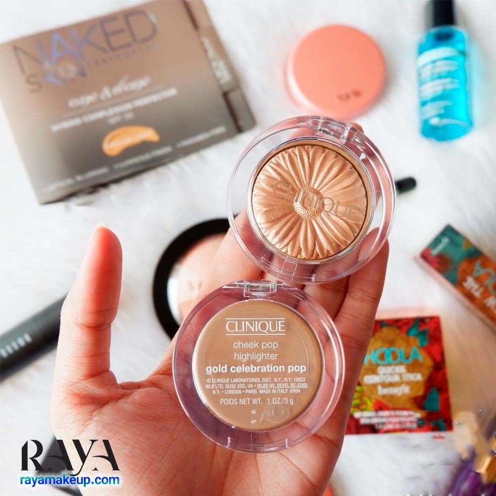 هایلایتر پودری درخشان کننده پوست مدل چیک پاپ کلینیک Clinique Cheek Pop Highlighter