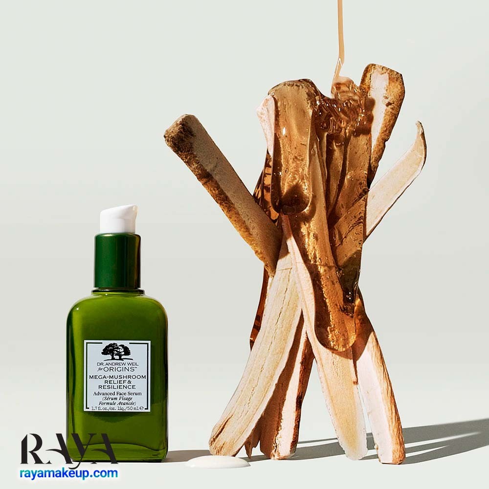 سرم تسکین دهنده و تقویت کننده پوست مگا ماشروم اوریجینز Dr. Andrew Weil For Origins Mega-Mushroom Relief & Resilience Advanced Face Serum