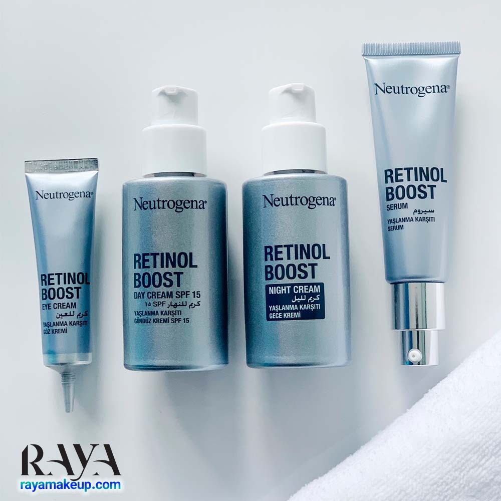 سرم جوانساز و ضد چروک صورت رتینول بوست نوتروژینا Neutrogena Retinol Boost Yaşlanma Karşıtı Serum