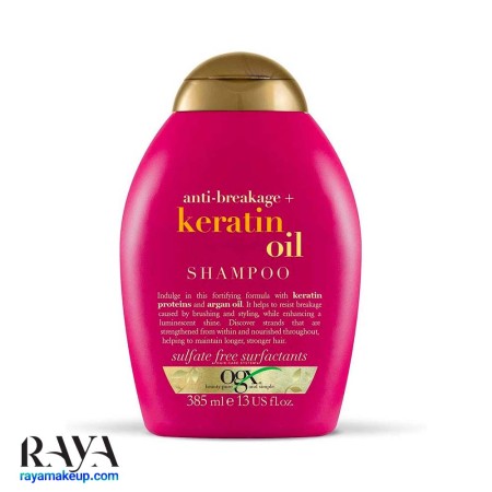 شامپو ضد شکنندگی و موخوره حاوی روغن کراتین او جی ایکس