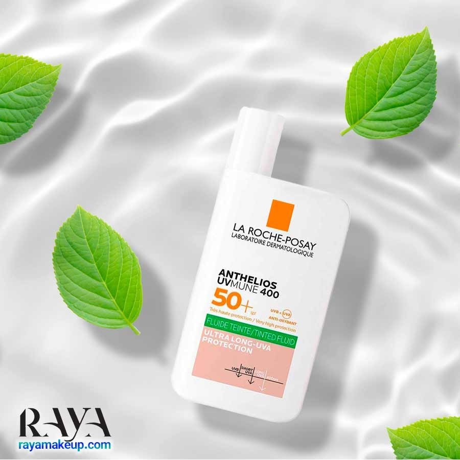 ضد آفتاب رنگی کنترل کننده چربی لاروش پوزای آنتلیوس یووی مون La Roche Posay Anthelios UV-Mune 400 Oil Control Tinted SPF50+
