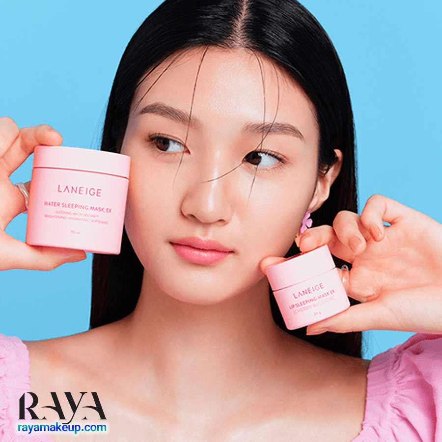 ماسک خواب آبرسان و مغذی لب لانیژ هلو بلوسوم با رایحه شکوفه گیلاس Laneige Hello Blossom Lip Sleeping Mask EX