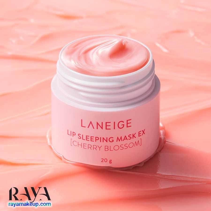 ماسک خواب آبرسان و مغذی لب لانیژ هلو بلوسوم با رایحه شکوفه گیلاس Laneige Hello Blossom Lip Sleeping Mask EX