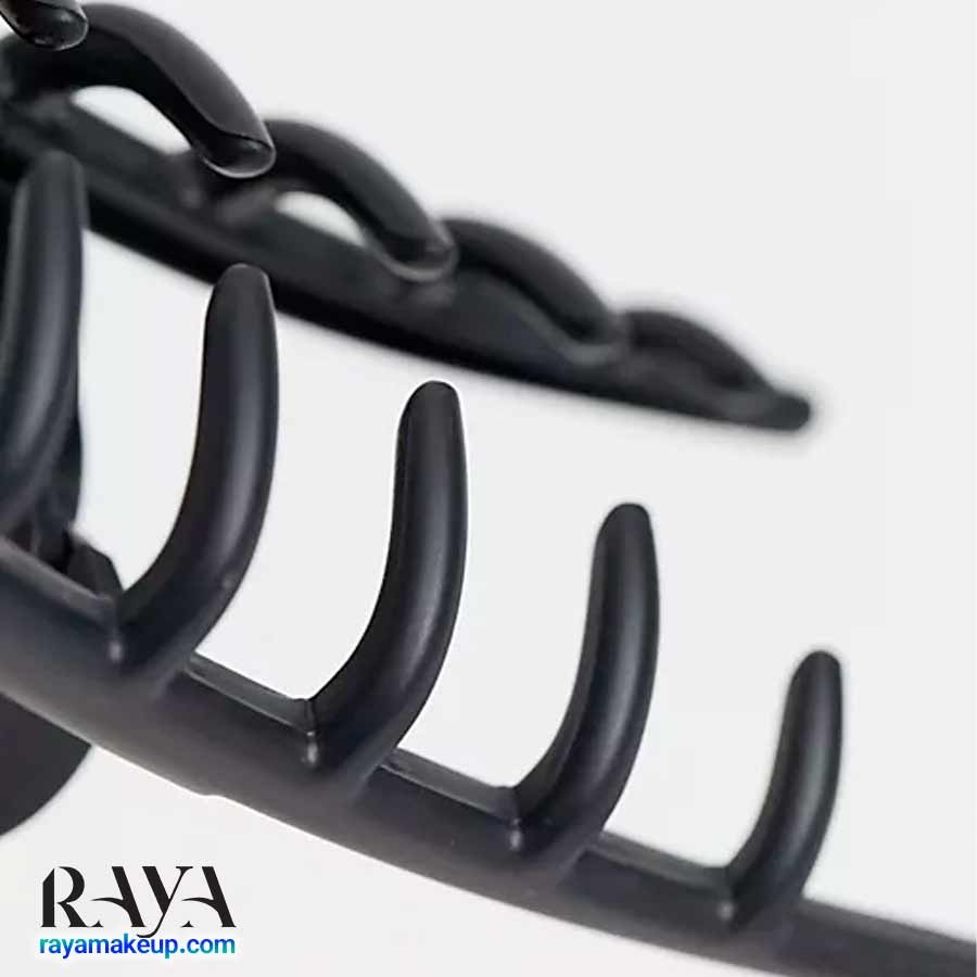 کلیپس و گیره مو بزرگ و مشکی لیاندرو لیمیتد دو عددی Leandro Limited Large Matte Jaw Clips 2pcs