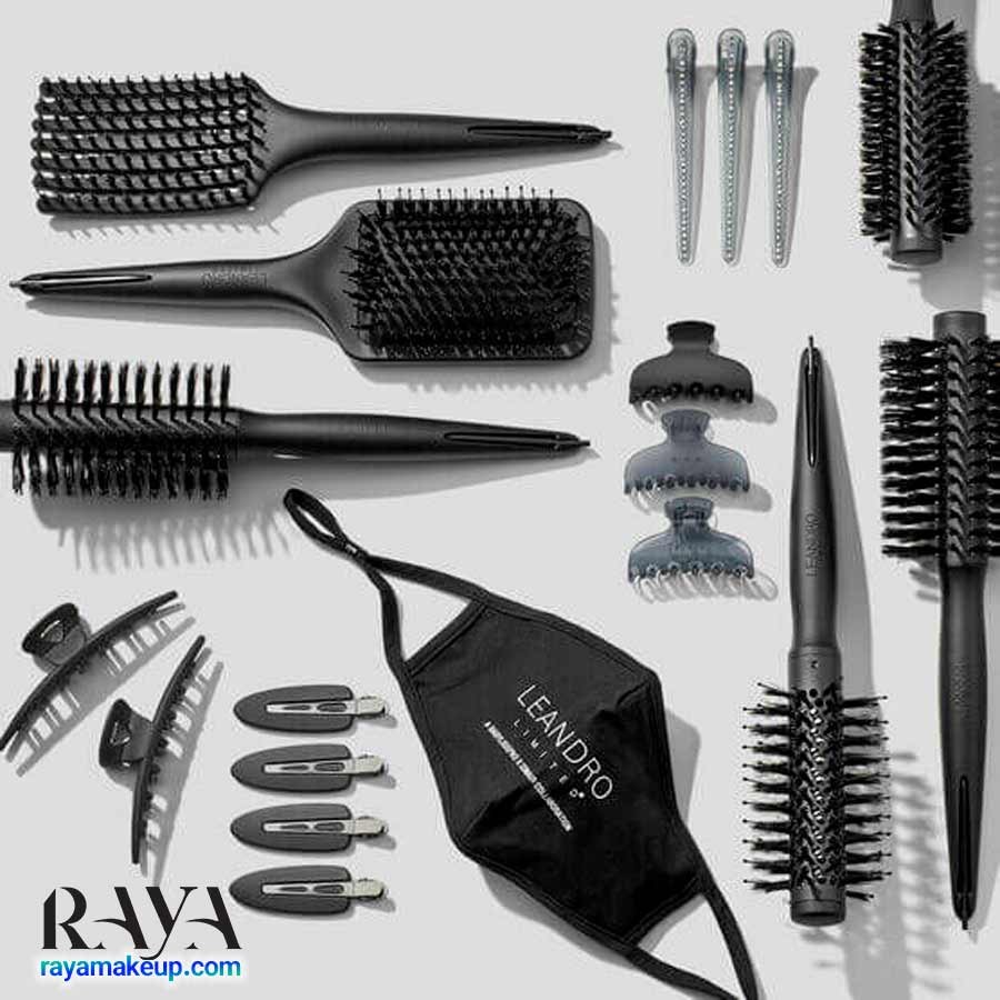 کلیپس و گیره مو بزرگ و مشکی لیاندرو لیمیتد دو عددی Leandro Limited Large Matte Jaw Clips 2pcs