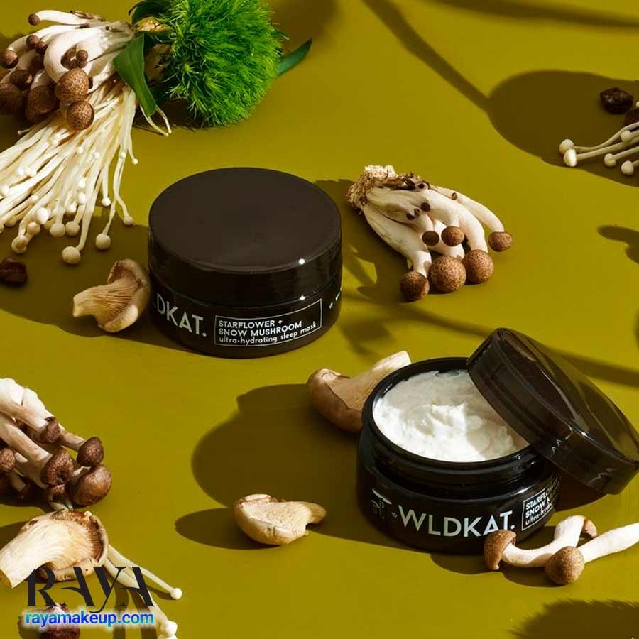 ماسک خواب آبرسان قوی ولدکات مدل استارفلور و اسنو ماشروم Wldkat Starflower + Snow Mushroom Ultra-Hydrating Sleep Mask