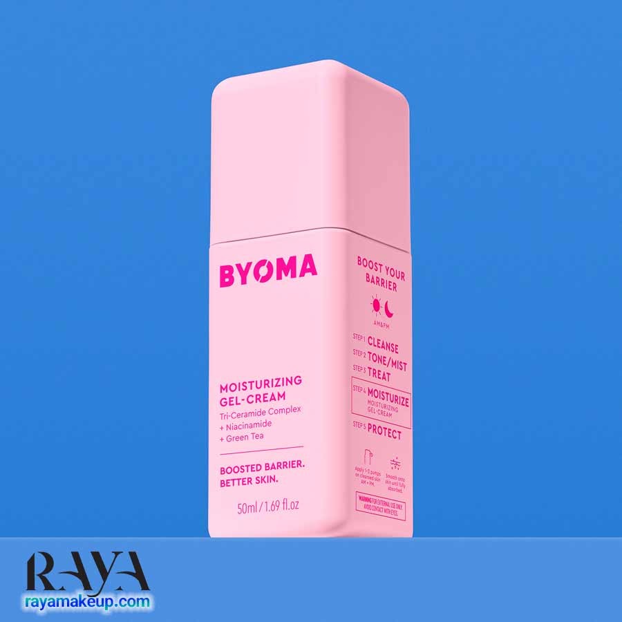 ژل کرم آبرسان و مرطوب کننده پوست بایوما حاوی نیاسینامید و چای سبز Byoma Moisturizing Gel Cream