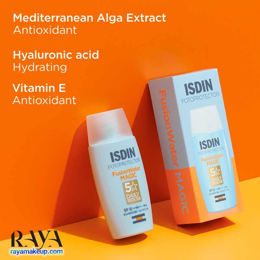 ضد آفتاب فوق العاده سبک فیوژن واتر مجیک ایزدین Isdin Fusion Water Magic SPF 50