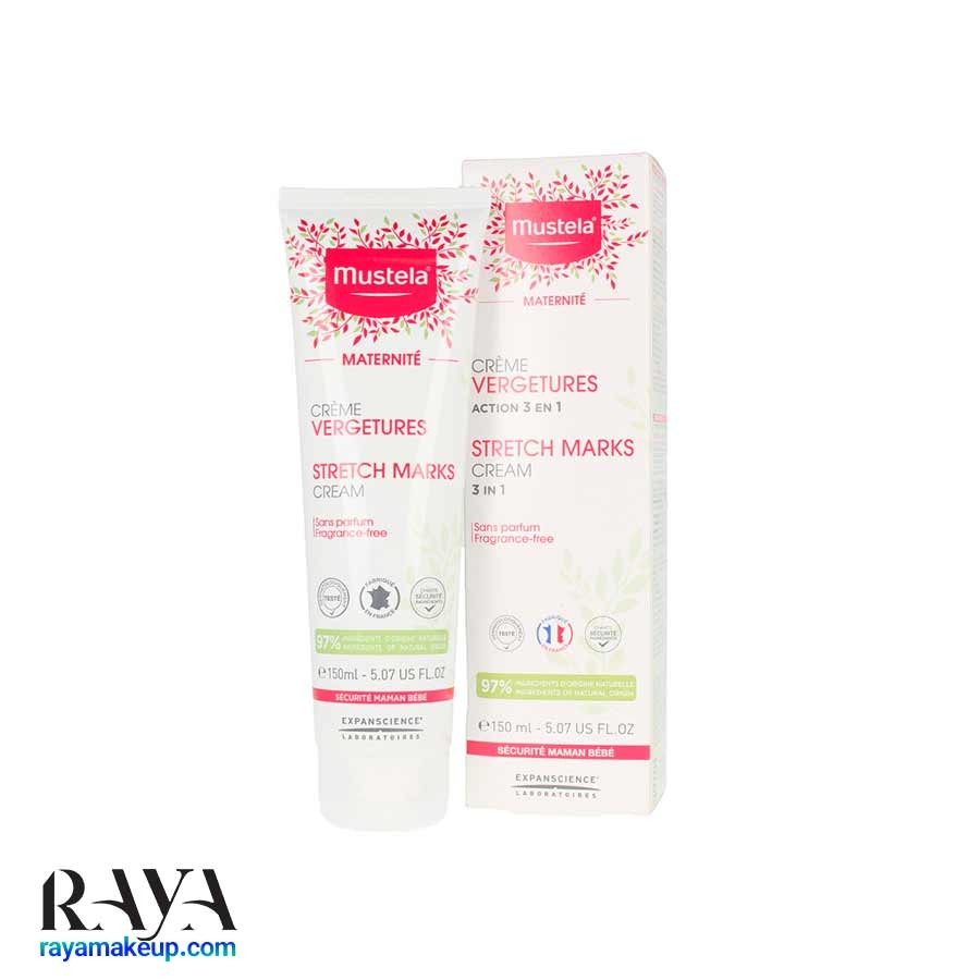 کرم درمان استرچ مارک و ترک پوستی بارداری 3 در 1 موستلا Mustela Stretch Marks Cream 3 in 1