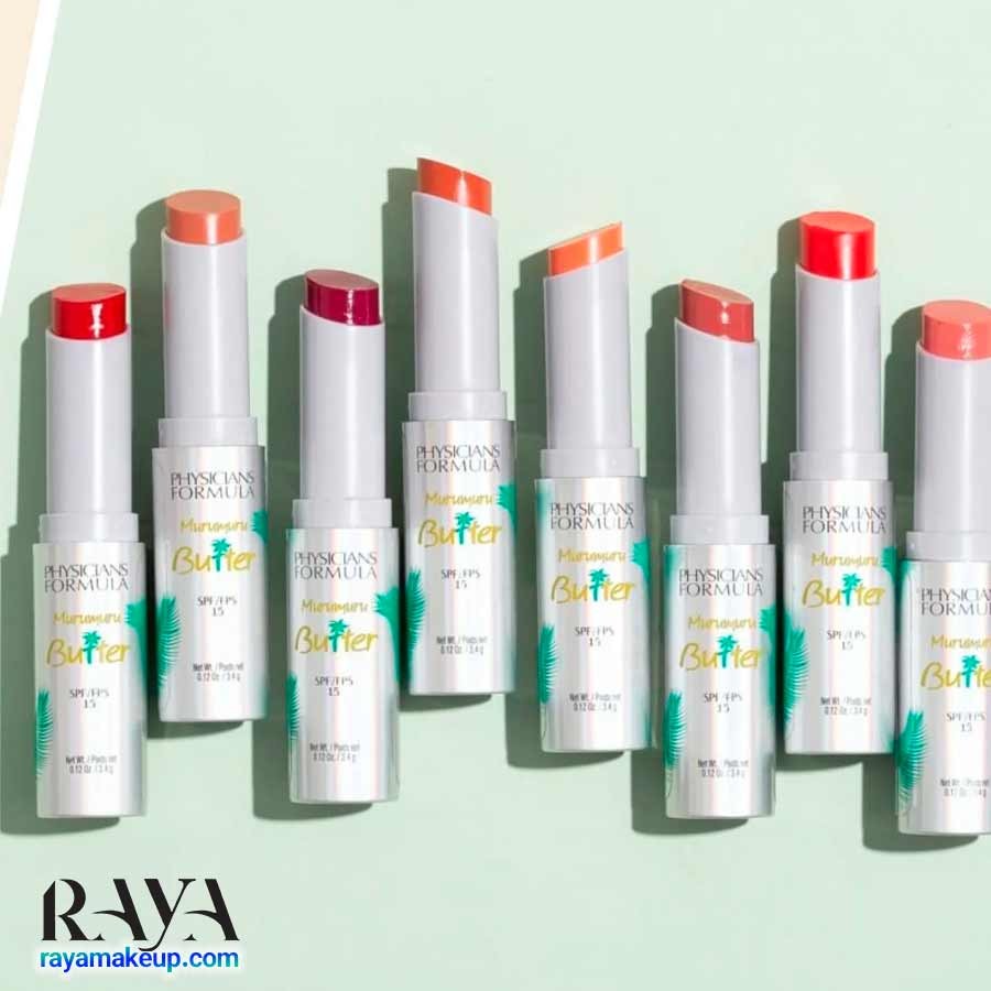 کرم لب رنگی مورومورو باتر با SPF 15 فیزیشن فرمولا رنگ سامبا رد Physicians Formula Murumuru Butter Lip Cream SPF 15