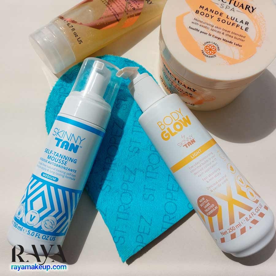 موس برنزه کننده و درخشان کننده پوست بدن اسکینی تان Skinny Tan Tanning Mousse