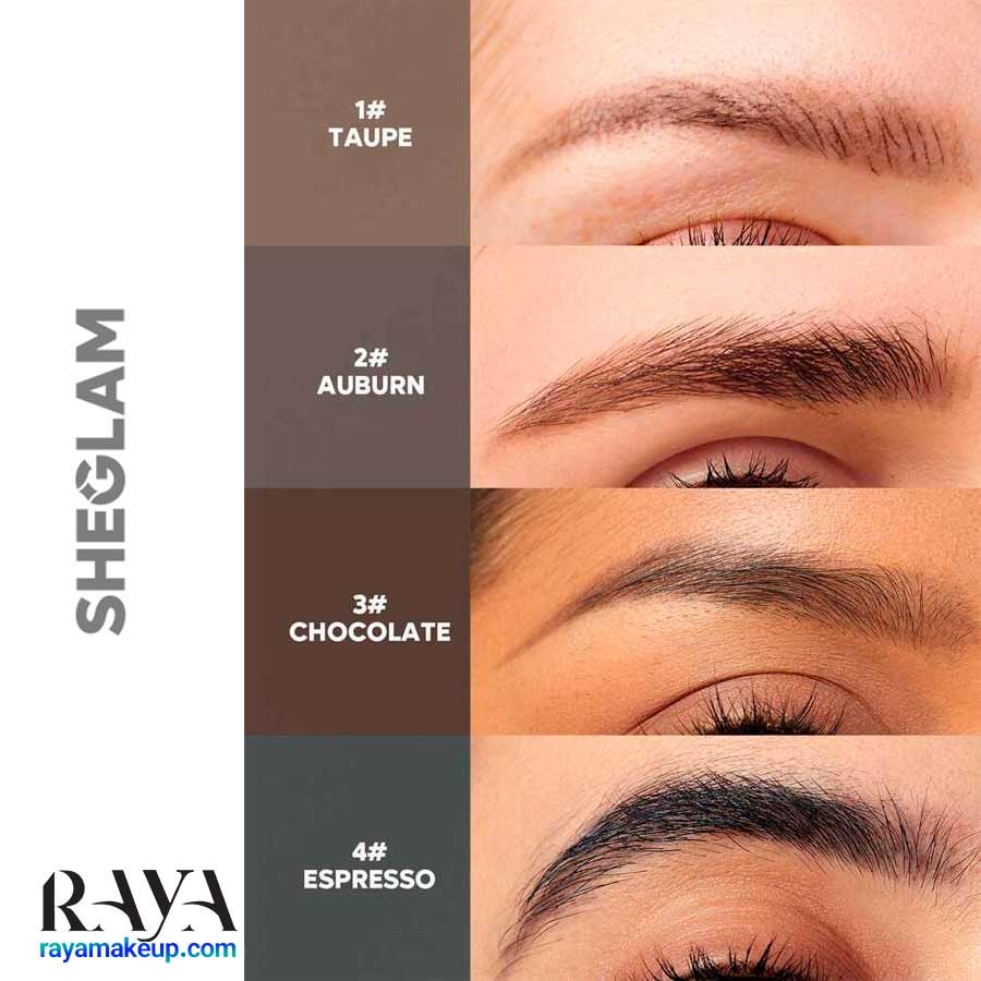 مداد ابرو دو طرفه شیگلم مدل بروز آن دیمند sheglam Brows On Demand 2-In-1 Brow Pencil