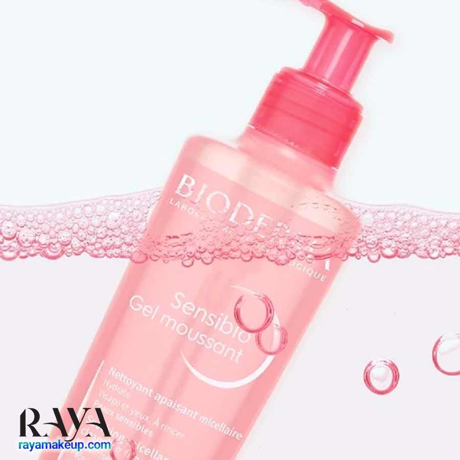 فوم ژل شستشوی صورت سنسیبیو بایودرما مخصوص پوست حساس و خشک Bioderma Sensibio Gel moussant