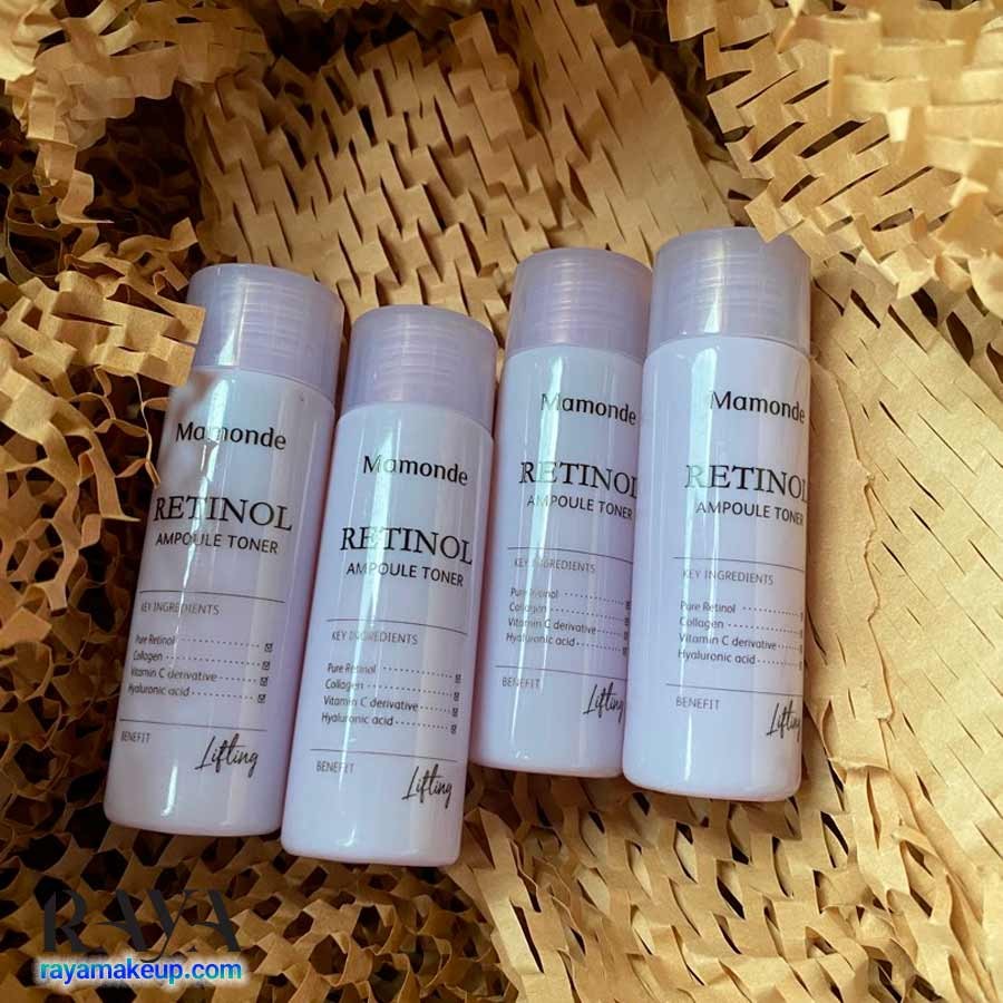 تونر آمپول ضد پیری و آبرسان پوست حاوی رتینول ماموند Mamonde Retinol Ampoule Toner