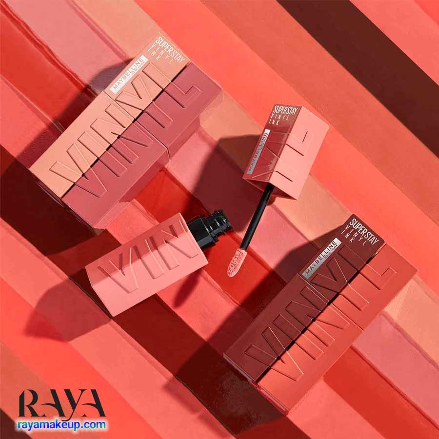رژ لب مایع و براق و بادوام مدل سوپر استی وینیل اینک میبلین Maybelline New York Super stay Vinyl Ink Liquid Lipcolor