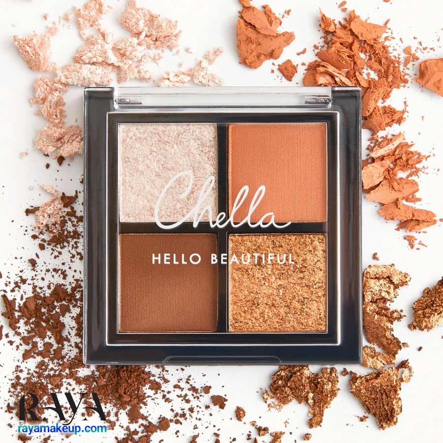پالت سایه چشم لا ویه نچرال چلا مدل هلو بیوتیفول Chella Mini La Vie Neutral Eyeshadow Palette