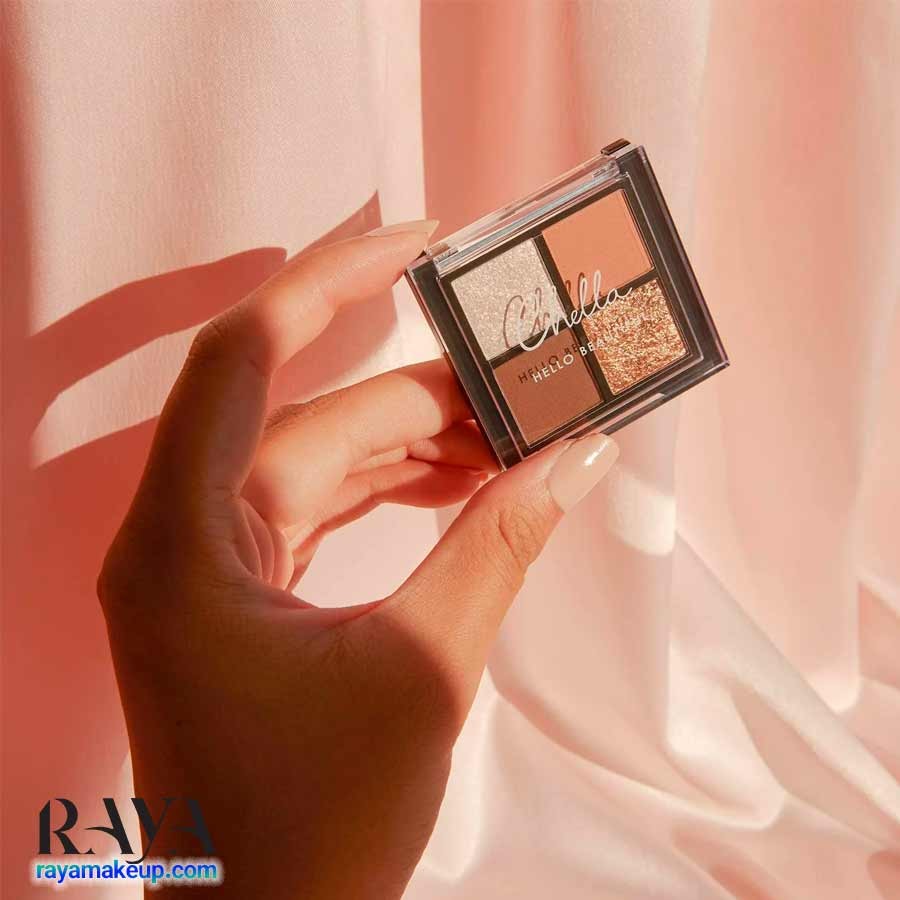 پالت سایه چشم لا ویه نچرال چلا مدل هلو بیوتیفول Chella Mini La Vie Neutral Eyeshadow Palette