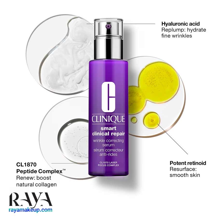 سرم ضد چروک کلینیک مدل اسمارت کلینیکال ریپیر Clinique Smart Clinical Repair Wrinkle Correcting Serum