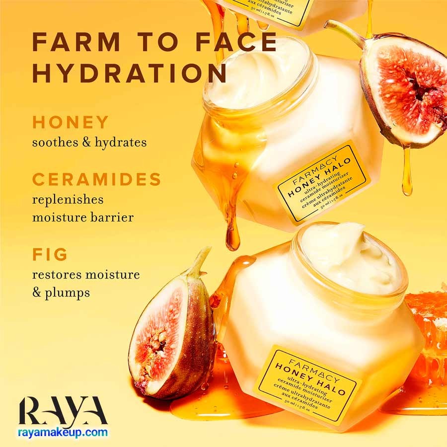 کرم مرطوب کننده آبرسان سرامید فارماسی هانی هالو اولترا هیدریتینگ Farmacy Honey Halo Ultra Hydrating Ceramide Face Moisturizer