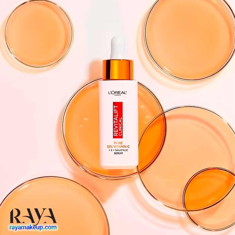 سرم روشن کننده حاوی 12% ویتامین سی رویتالیفت کلینیکال لورال LOréal Revitalift Clinical 12% Pure Vitamin C Serum