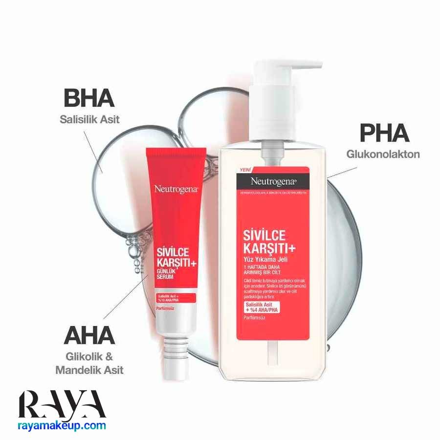 سرم ضد جوش و آکنه پلاس نوتروژینا مدل سیویلس کارسیتی Neutrogena Sivilce Karşıtı+ Serum