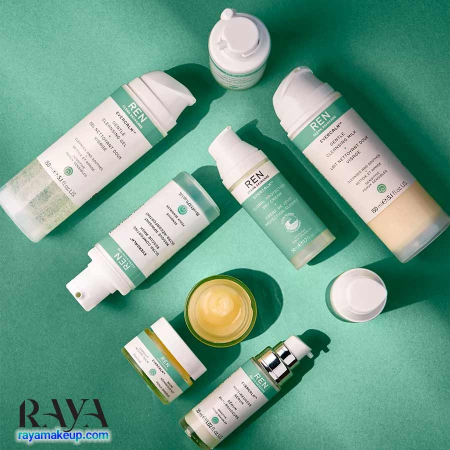 شیر پاک کننده ملایم آرایش صورت مدل اورکالم جنتل رن Ren Clean Skincare Evercalm Gentle Cleansing Milk