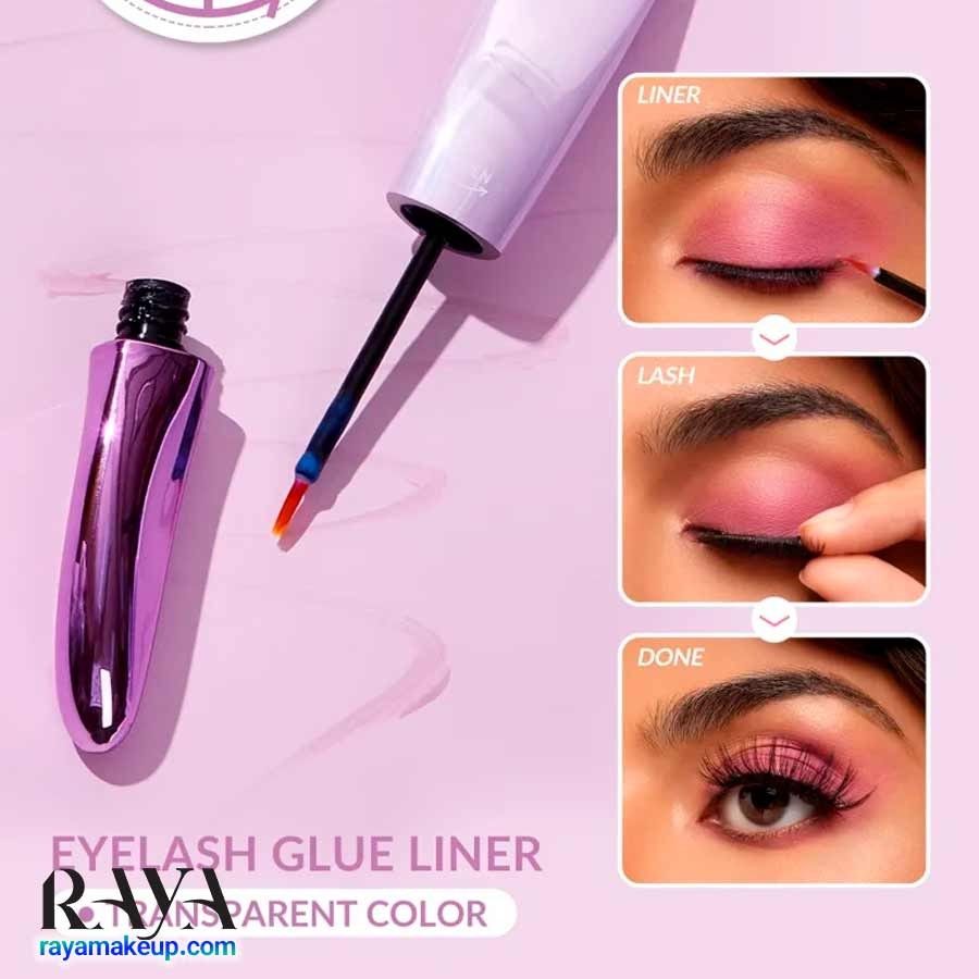چسب مژه مصنوعی بی رنگ و خط چشمی مدل آل آیز آن یو شیگلم Sheglam All Eyes On You Eyelash Glue Liner