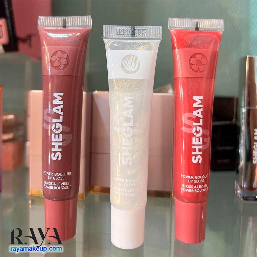 لیپ گلاس رنگی براق و مرطوب کننده لب شیگلم مدل پاور بوکت Sheglam Power Bouquet Lip Gloss